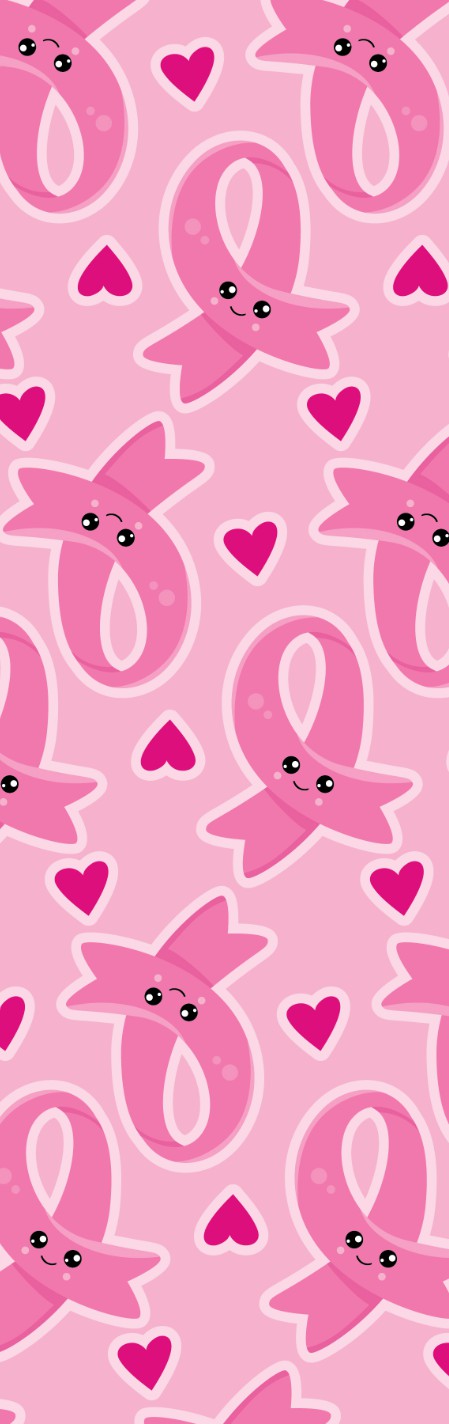 Cute Pink Ribbons Pen Wrap 1.5 x 4.75 - The Vinyl Haus