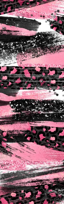 Pink Brushstrokes Pen Wrap 1.5 x 4.75 - The Vinyl Haus