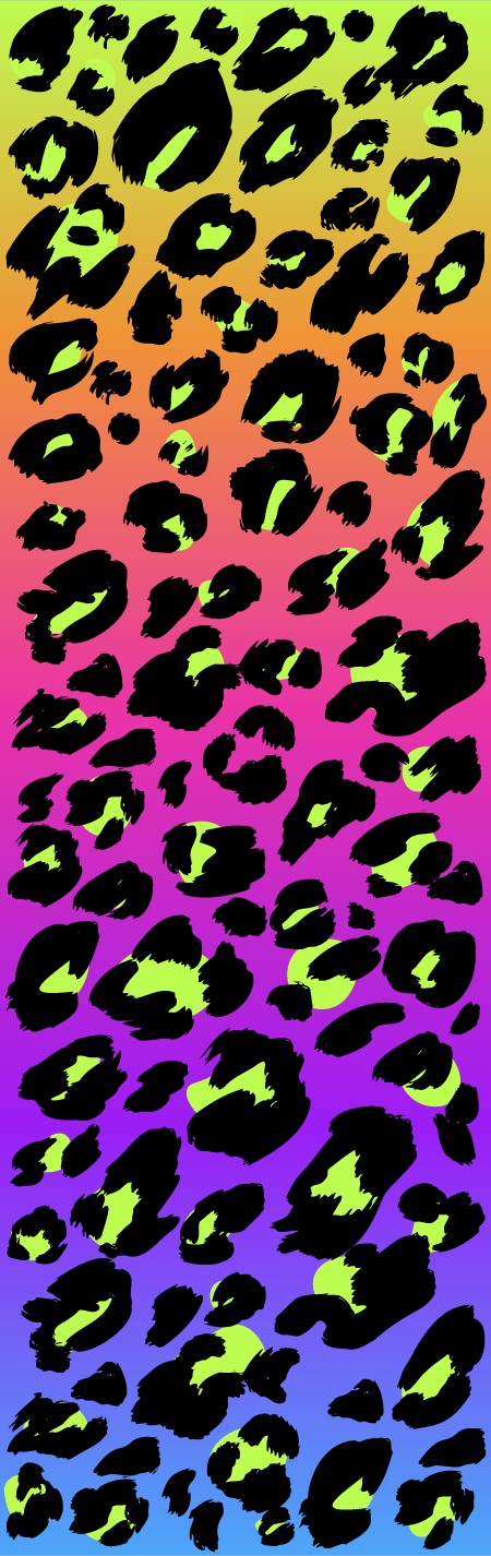 Neon Ombre Leopard 2 Pen Wrap 1.5 x 4.75 - The Vinyl Haus