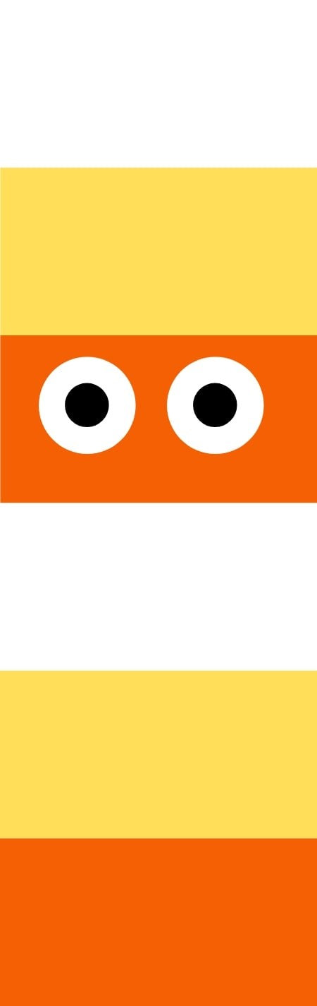 Candy Corn Mummy Pen Wrap 1.5 x 4.75 - The Vinyl Haus