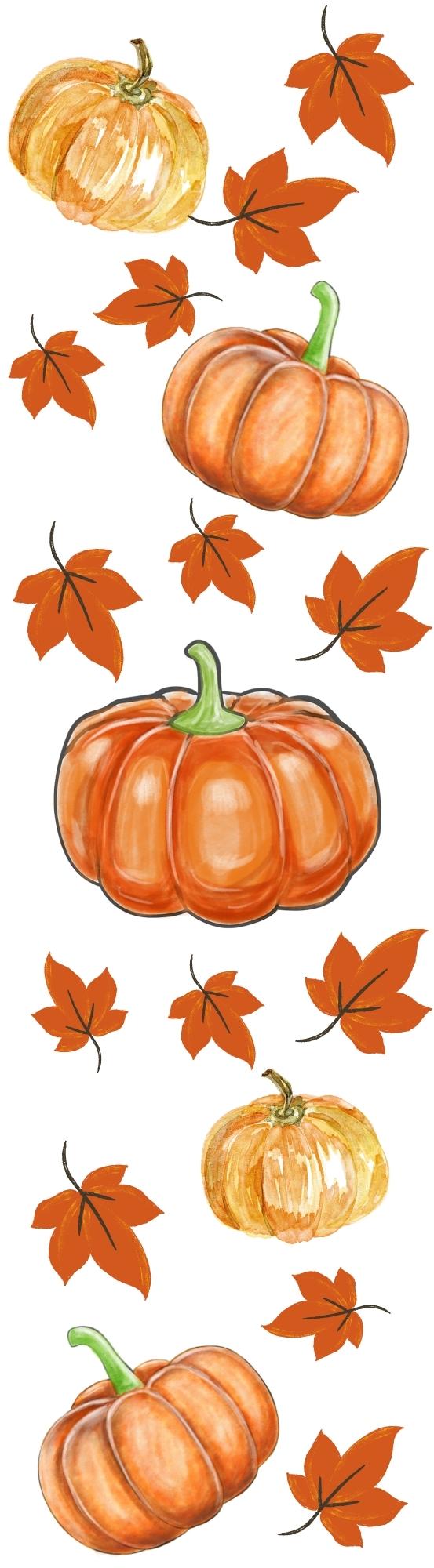 Fall Pumpkins Pen Wrap 1.5 x 4.75 - The Vinyl Haus