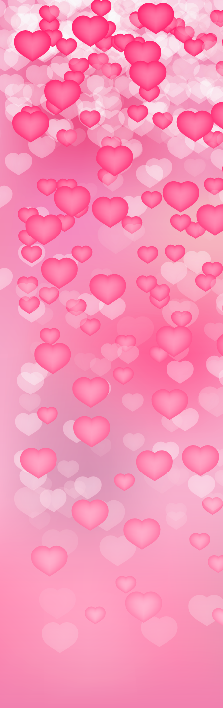 Pink Hearts Pen Wrap 1.5 x 4.75 - The Vinyl Haus