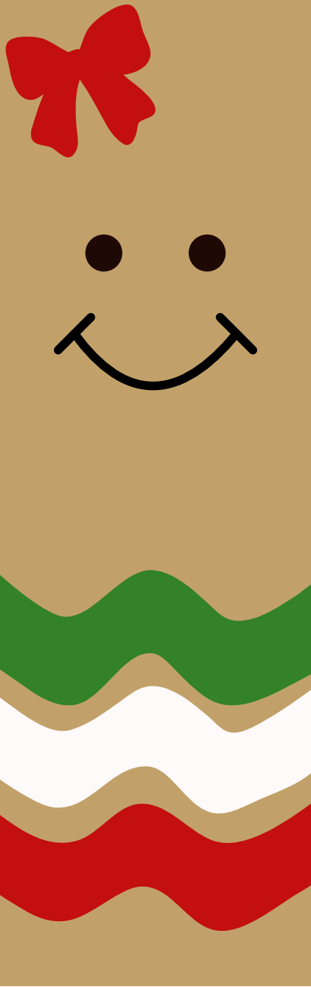 Gingerbread Girl Pen Wrap 1.5 x 4.75 - The Vinyl Haus