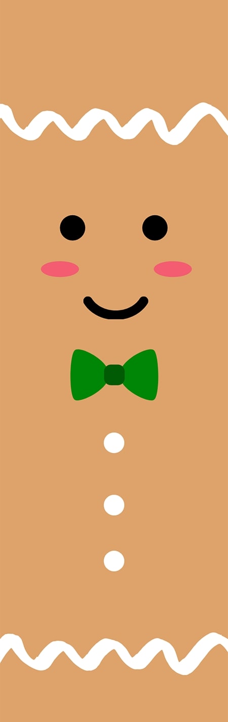 Gingerbread Boy Wrap 1.5 x 4.75 - The Vinyl Haus