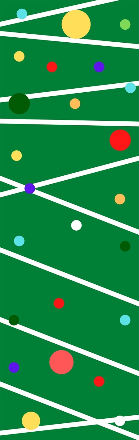 Christmas Tree Wrap 1.5 x 4.75 - The Vinyl Haus