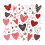 DTF Print-Valentines Hearts