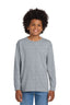 Youth Gildan Heavy Cotton Long Sleeve-Sport Grey
