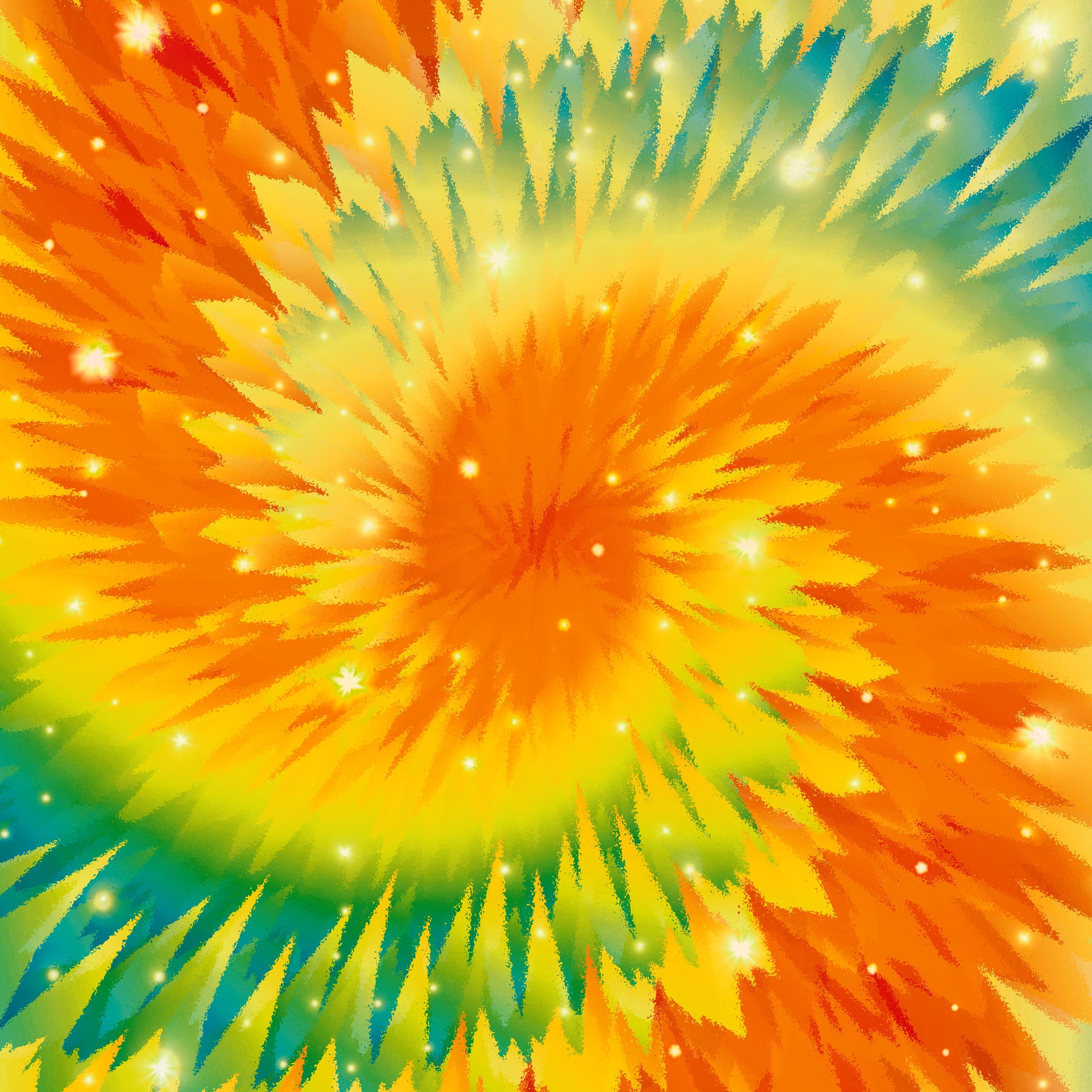 Citrus Galaxy Tie Dye Pattern Vinyl 12" x 12" - The Vinyl Haus Main image
