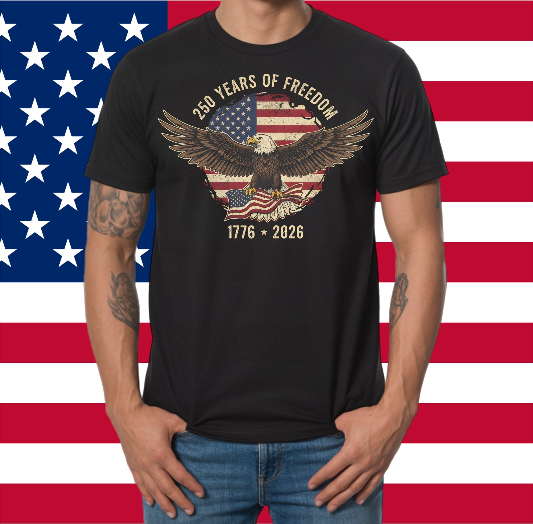 DTF Print 250 Years of Freedom