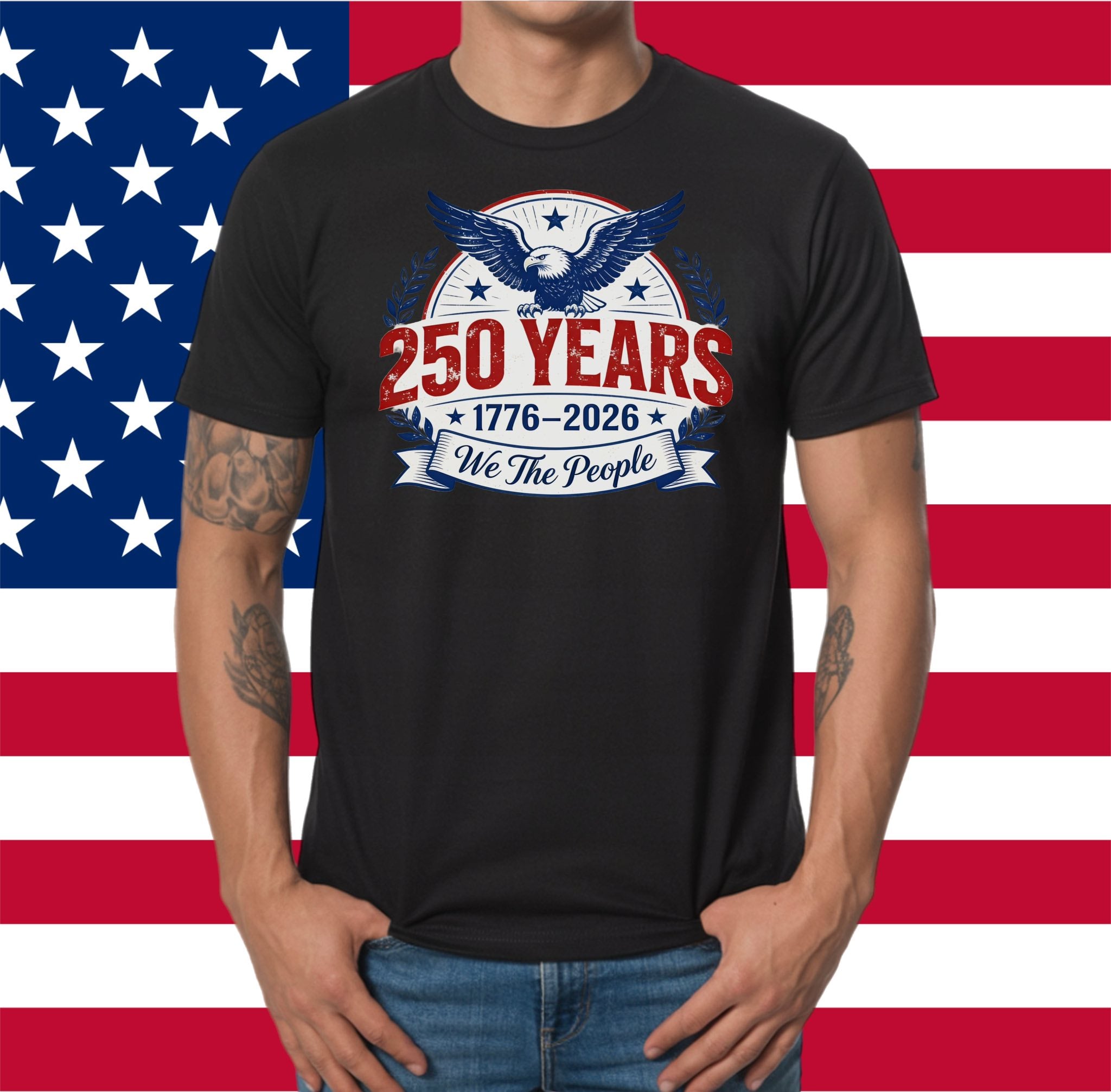 DTF Print 250 Years White Print Main image