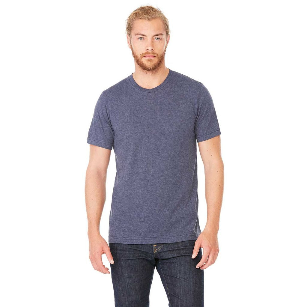 Bella Canvas 3001CVC Unisex T-Shirt Heather Navy - The Vinyl Haus