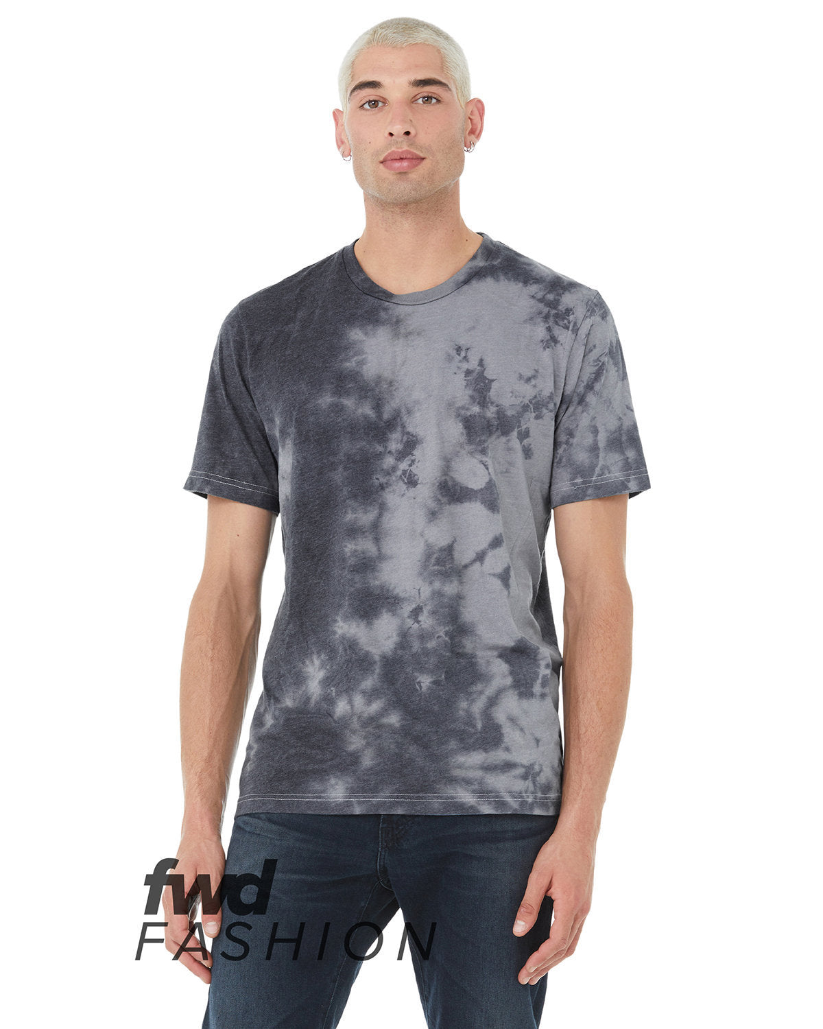 Bella Canvas Unisex Tie Dye T-Shirt Gray/Black
