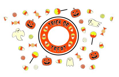 Venti Cold Cup 24 oz Vinyl Wrap - Trick Or Treat - The Vinyl Haus