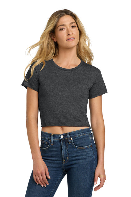 Next Level Apparel Ladies' Festival Cali Crop T-Shirt-Charcoal