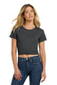 Next Level Apparel Ladies' Festival Cali Crop T-Shirt-Charcoal