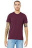 Bella Canvas 3413C Unisex T-Shirt Maroon Triblend