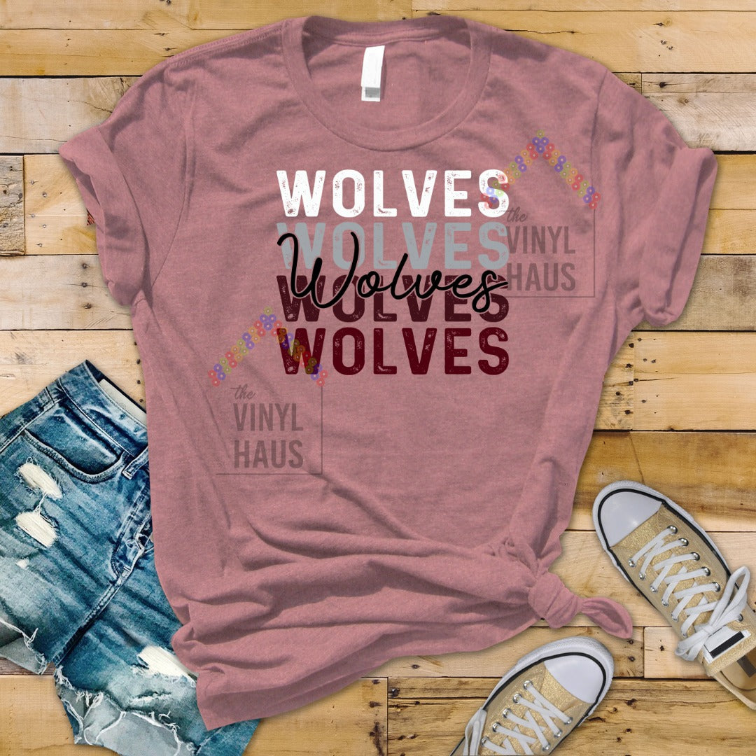 School Logos DTF- Wolves Echo Main image