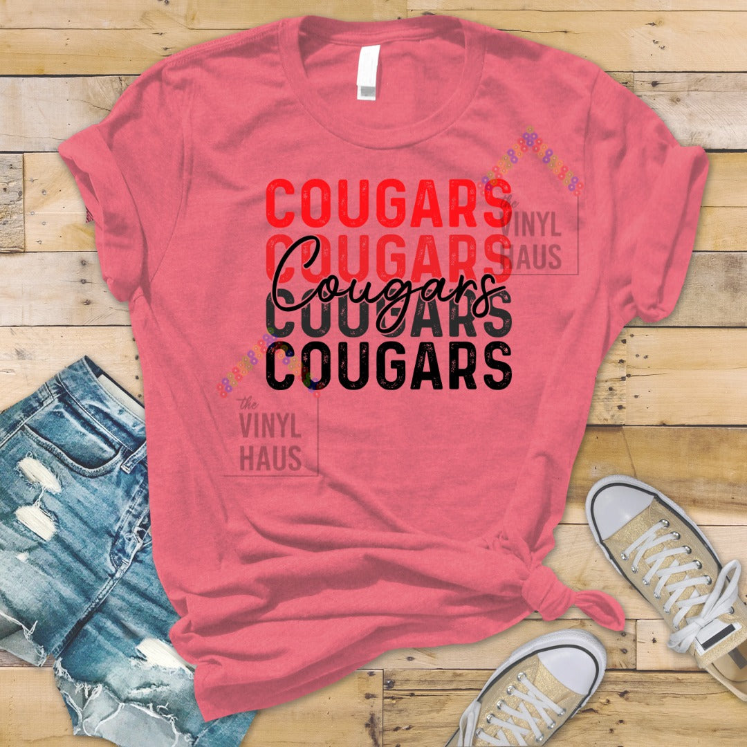 School Logos DTF- Cougars Echo Main image