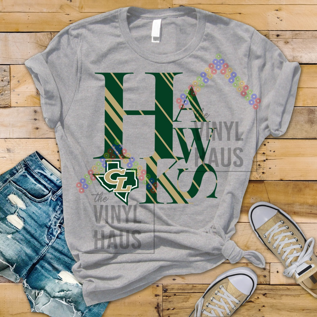 School Logos DTF-Hawks Scrambled Main image