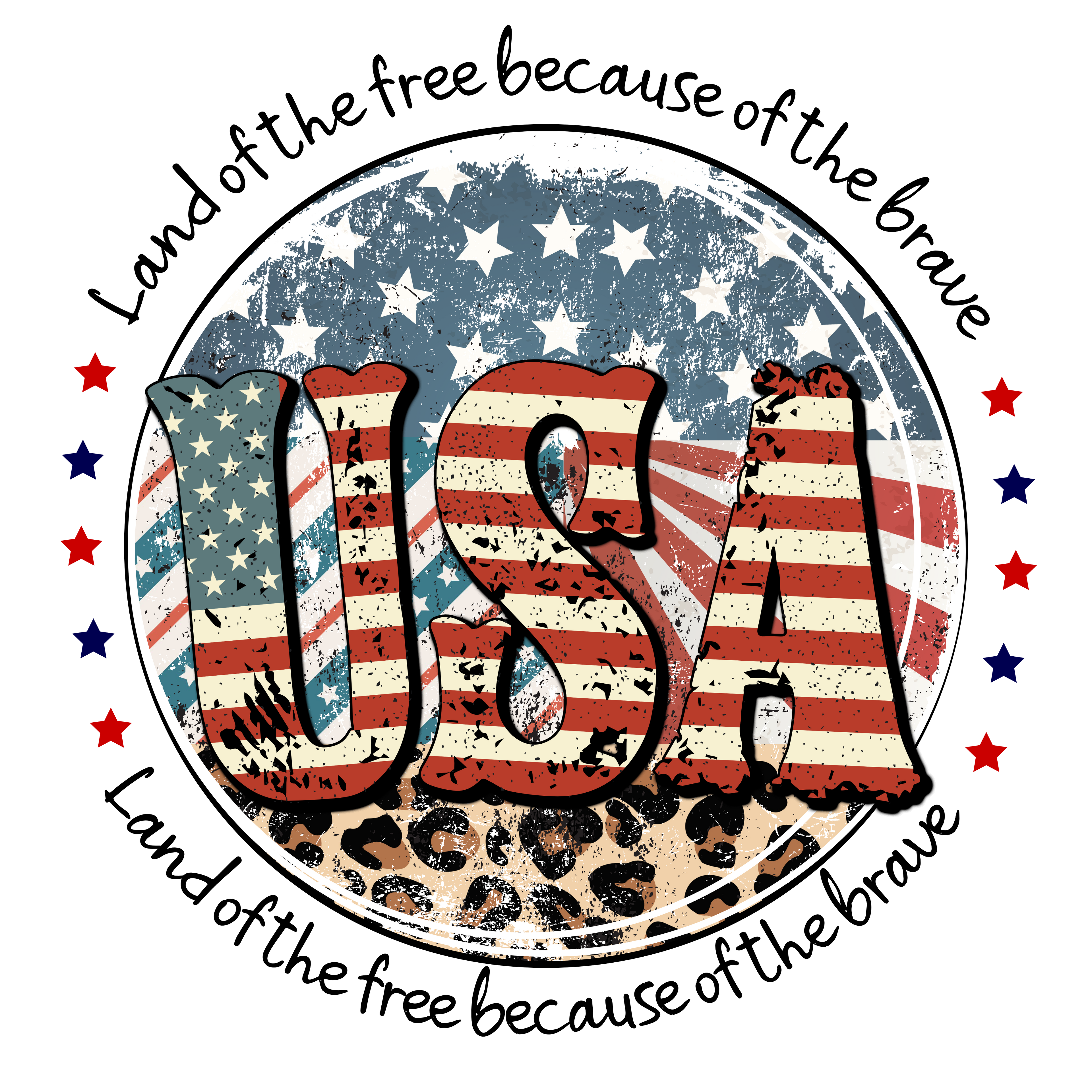 HTV Prints - Land Of The Free - The Vinyl Haus