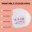 HTVRONT - Glossy Inkjet Sticker Paper 8.5" x 11"