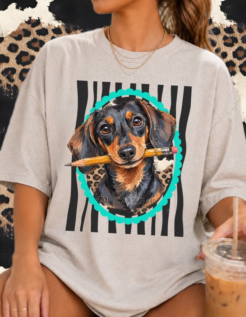 DTF PRINT - Back to School Dachshund Main image