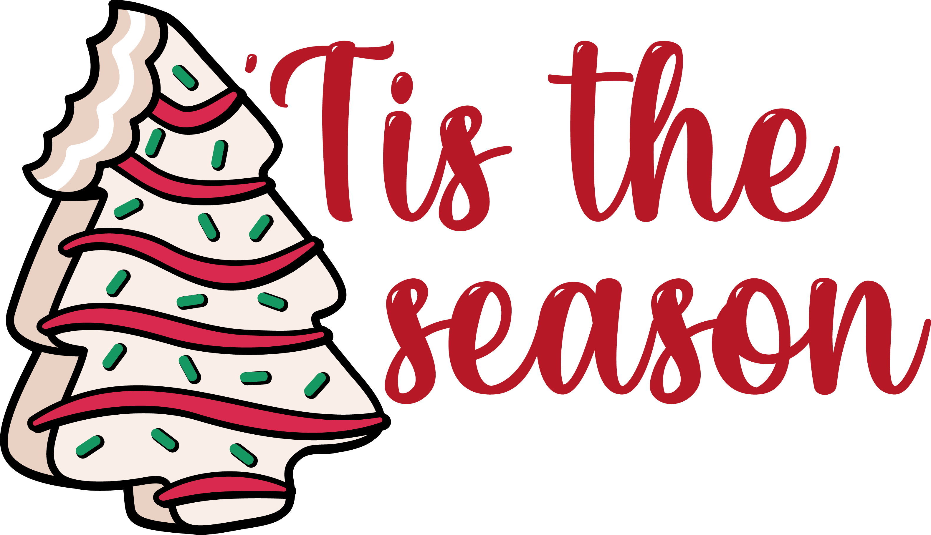 HTV Prints - Tis The Season Cakes - The Vinyl Haus Main image
