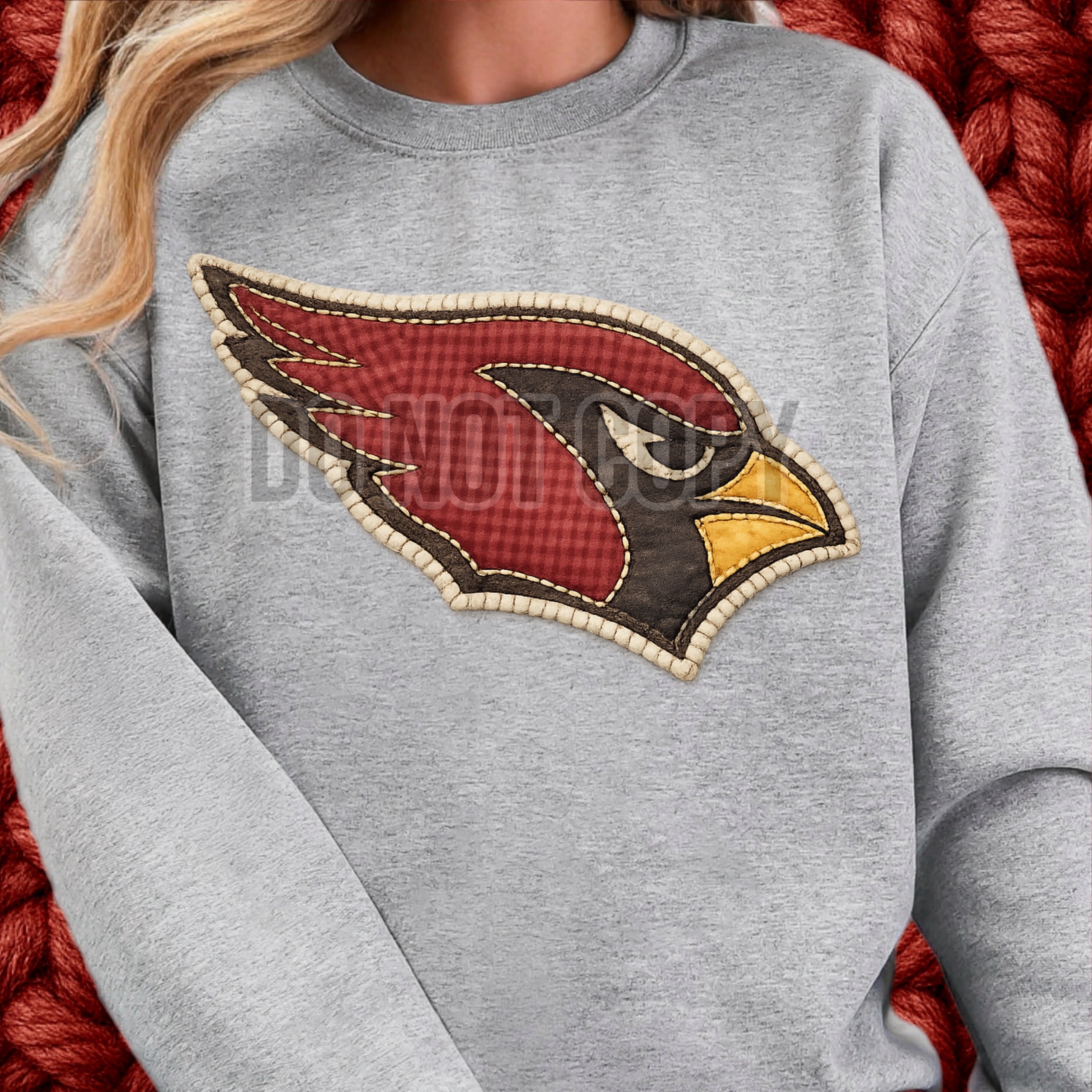 DTF Print Arizona Cardinals Quilted
