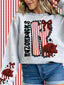 DTF Print Arkansas Razorbacks Lace