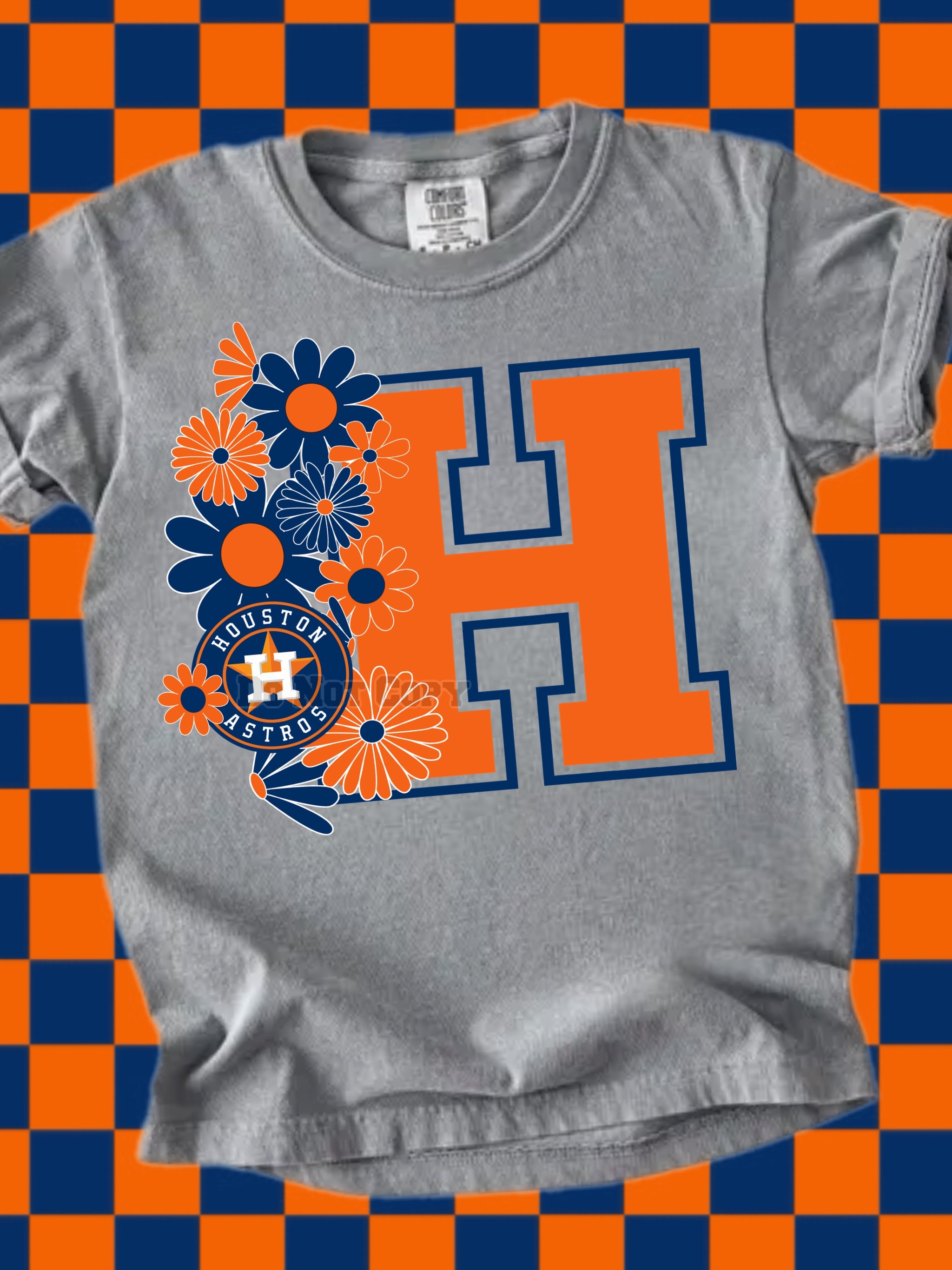 DTF PRINT Astros Floral Main image