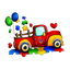 HTV Prints - Autism Awarenss Colorful Truck - The Vinyl Haus