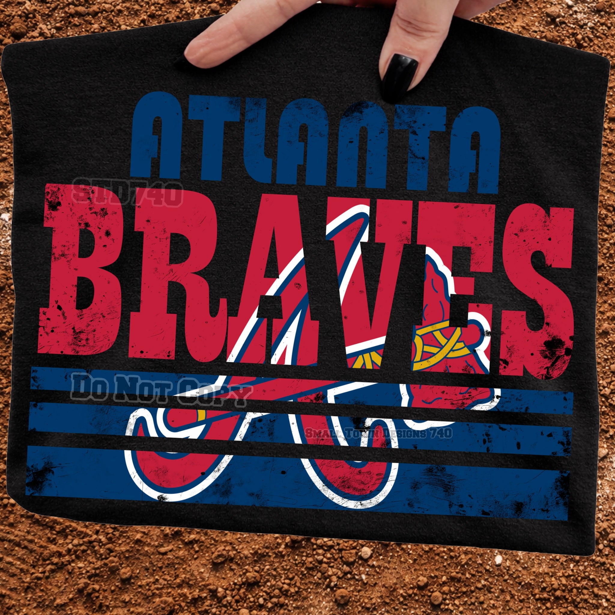 DTF PRINT Atlanta Braves Overlay