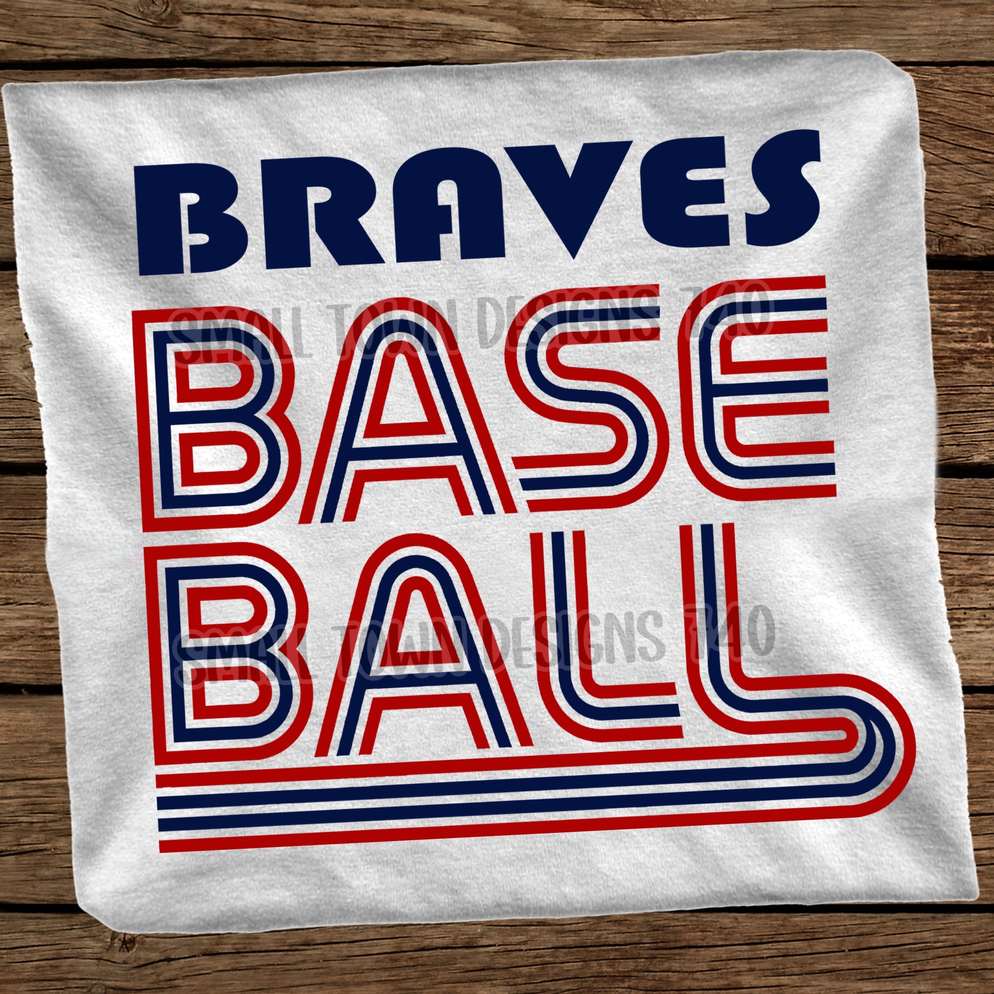 DTF PRINT Baseball Atlanta Braves Lines