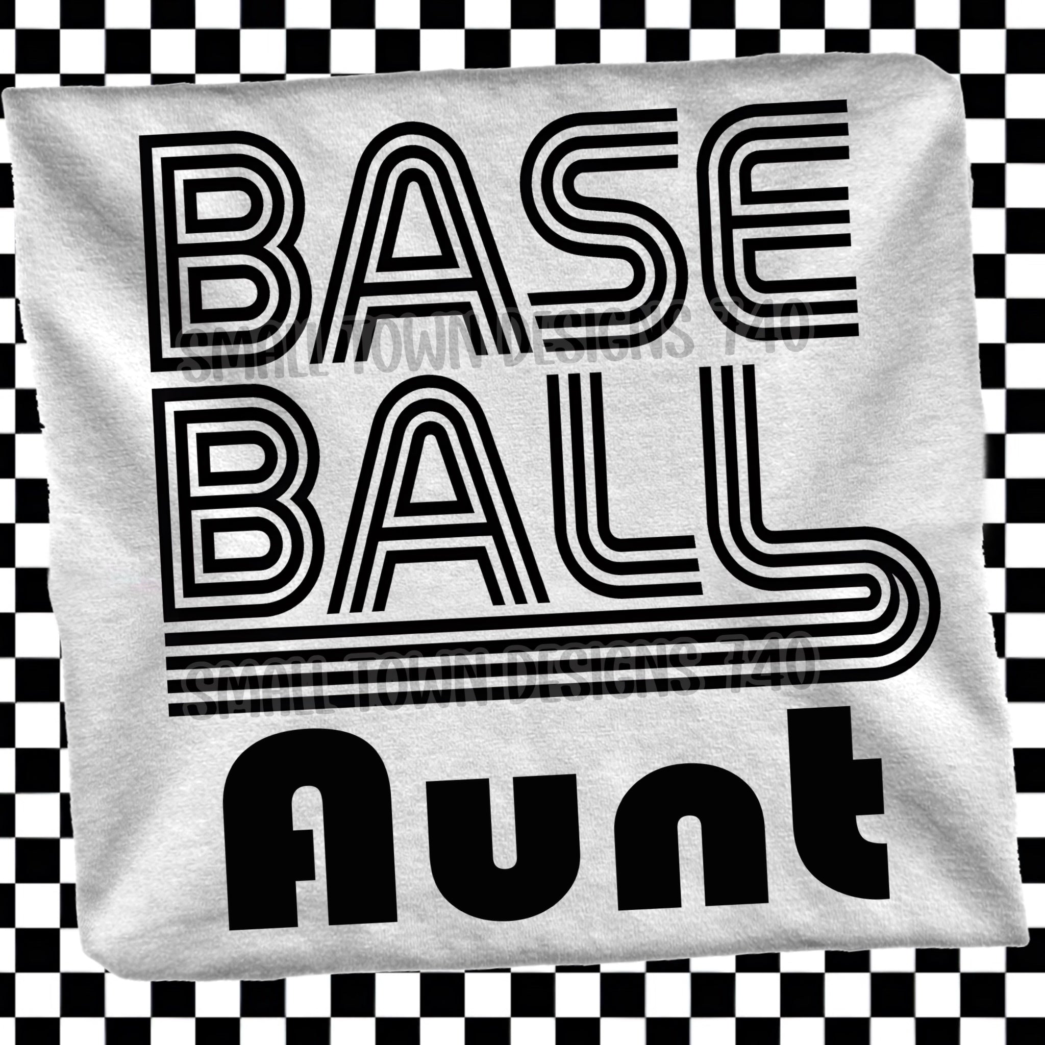 DTF PRINT Baseball Aunt Lines Main image
