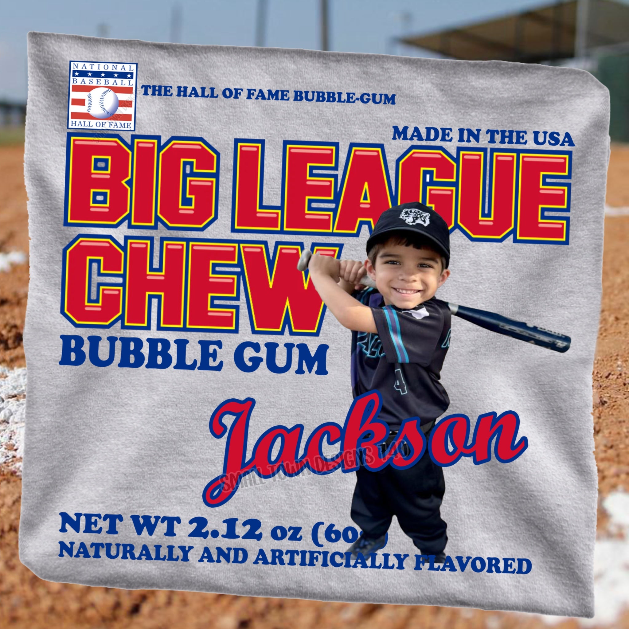 DTF PRINT Baseball Bubble Gum Big League Jackson
