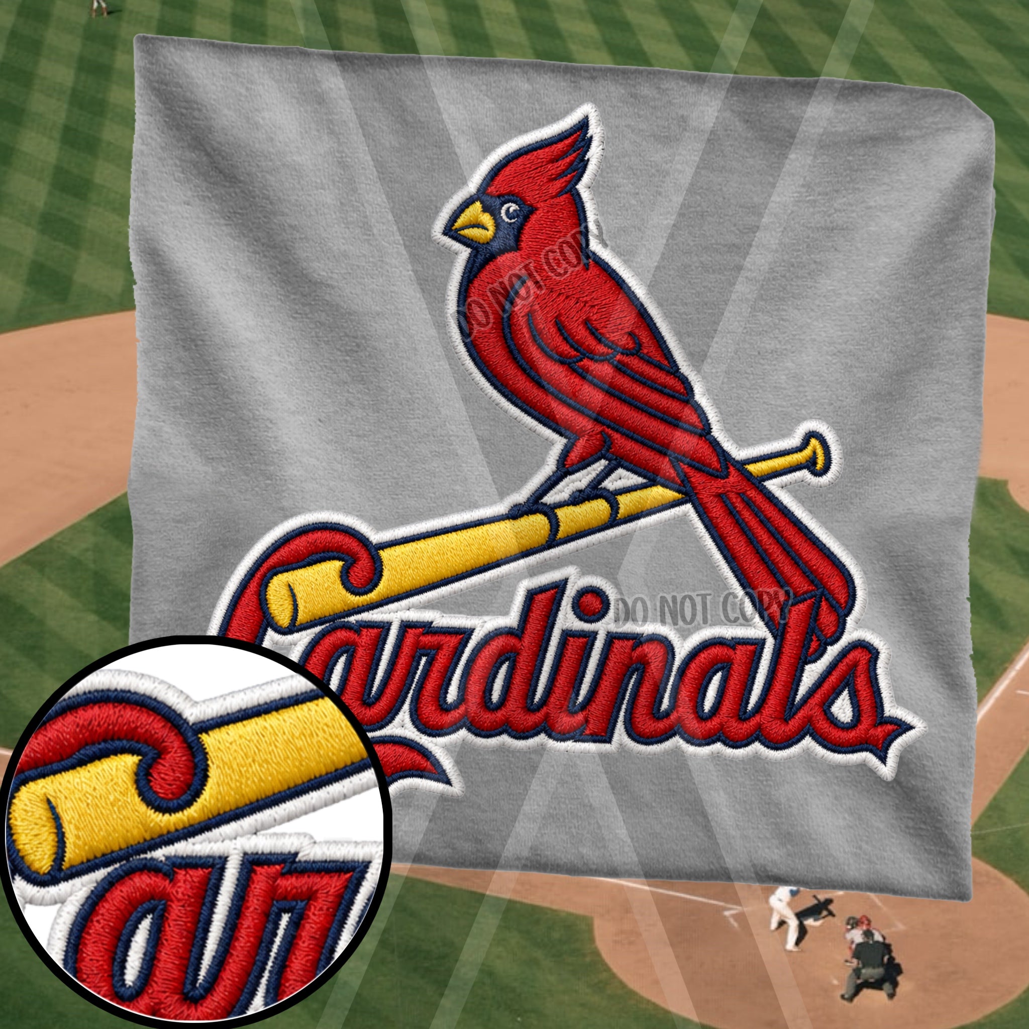 DTF PRINT Baseball Cardinals Bat Ball Main image