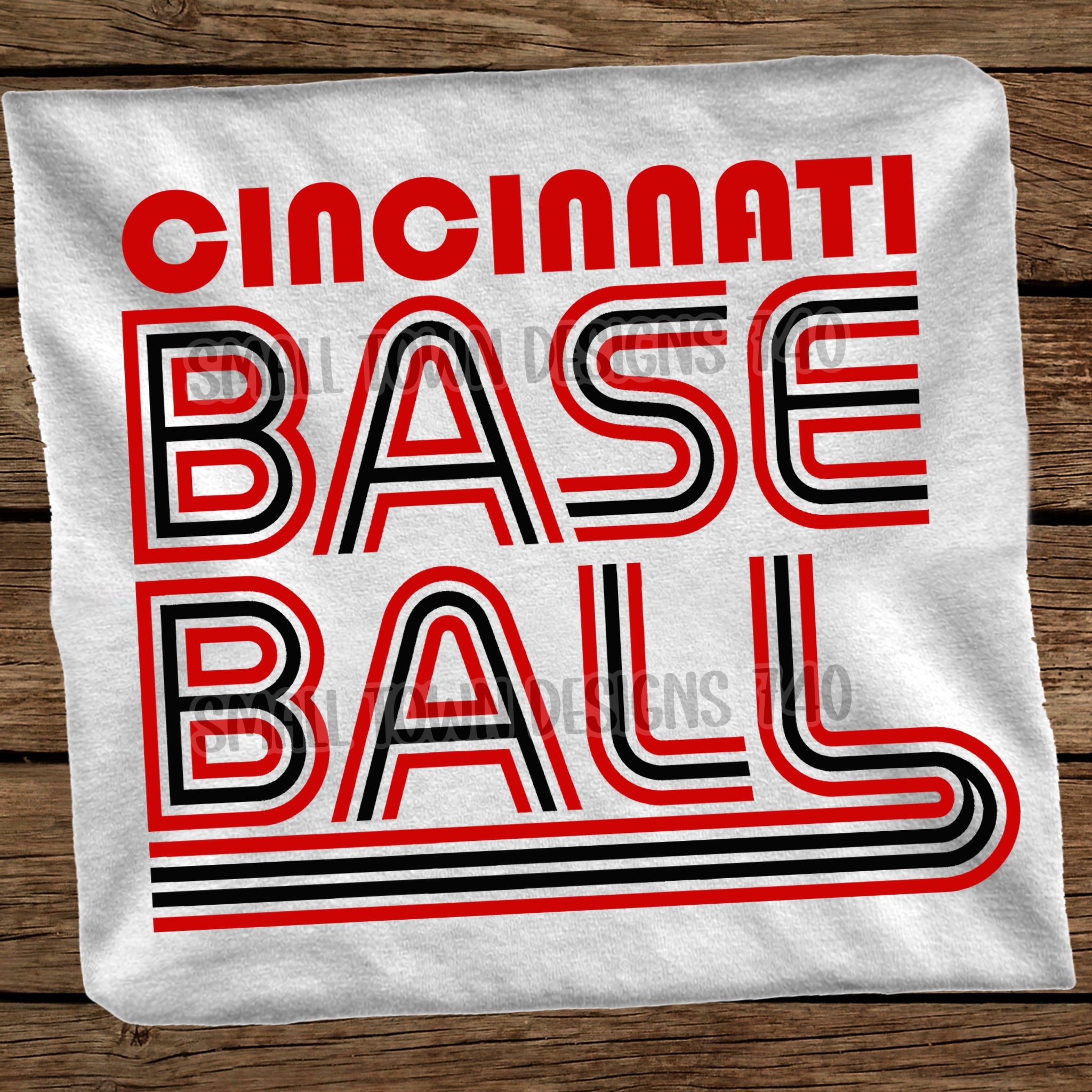 DTF PRINT Baseball Cincinnati Reds Lines