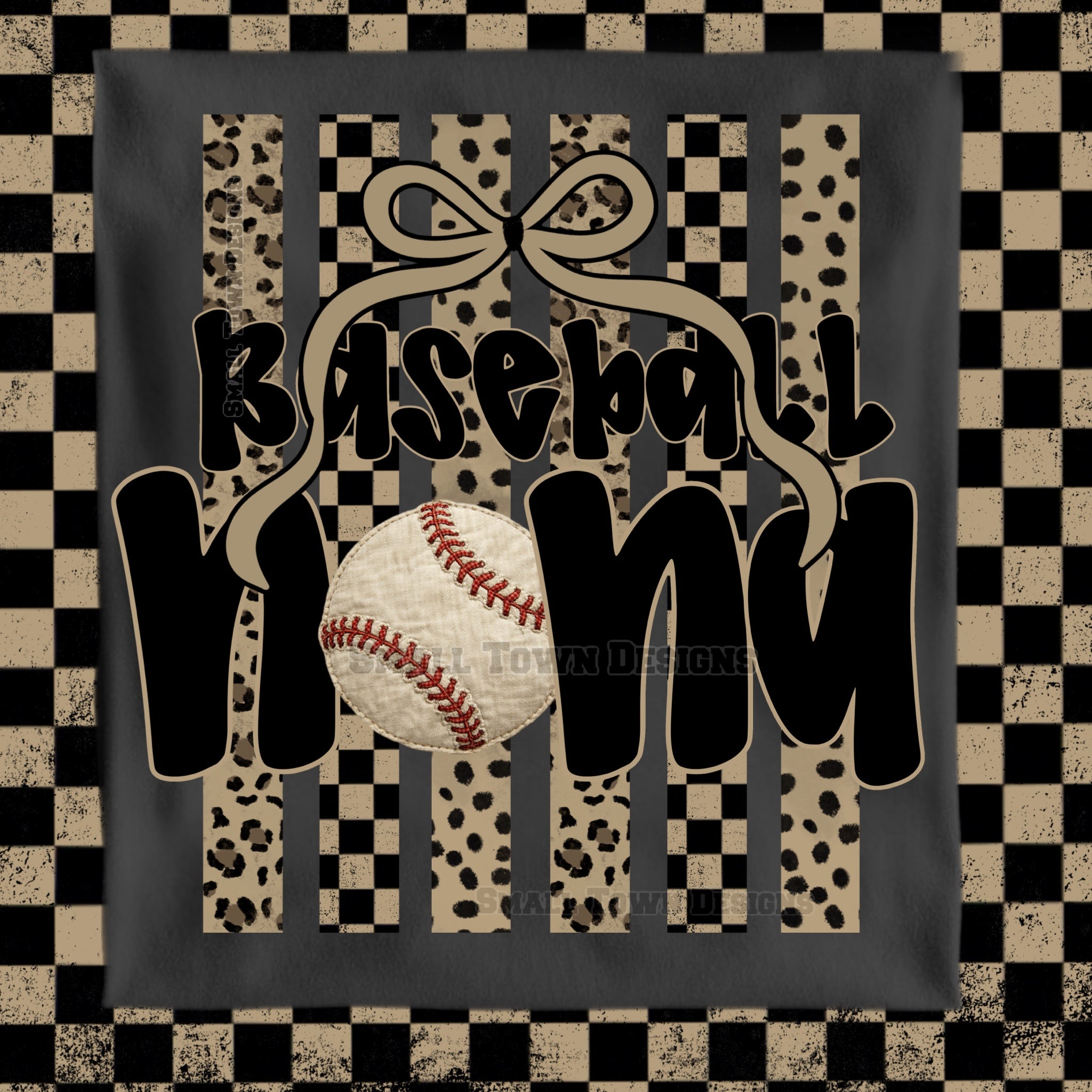 DTF PRINT Baseball HANG Bow