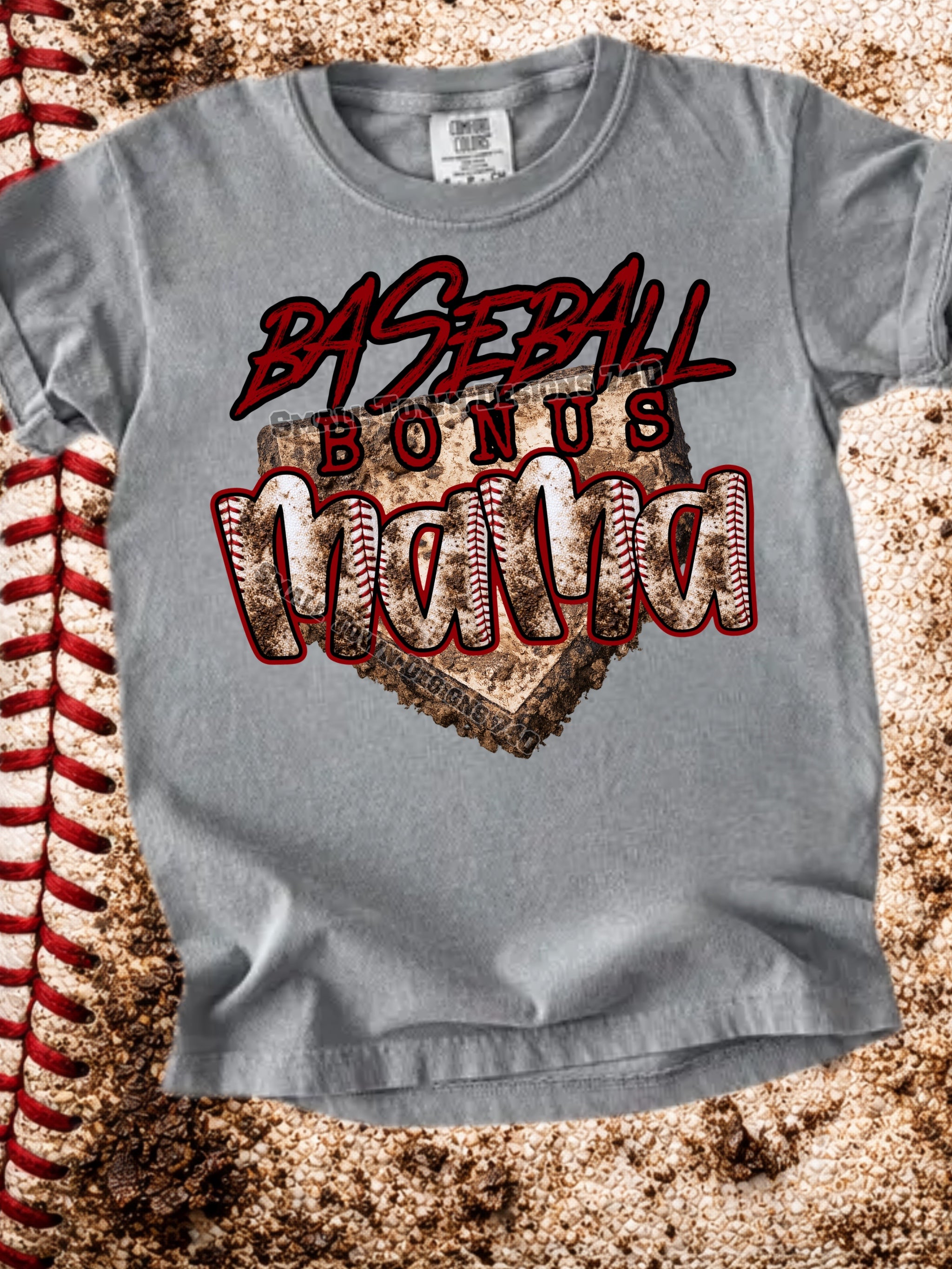 DTF PRINT Baseball Home Plate Mama Main image