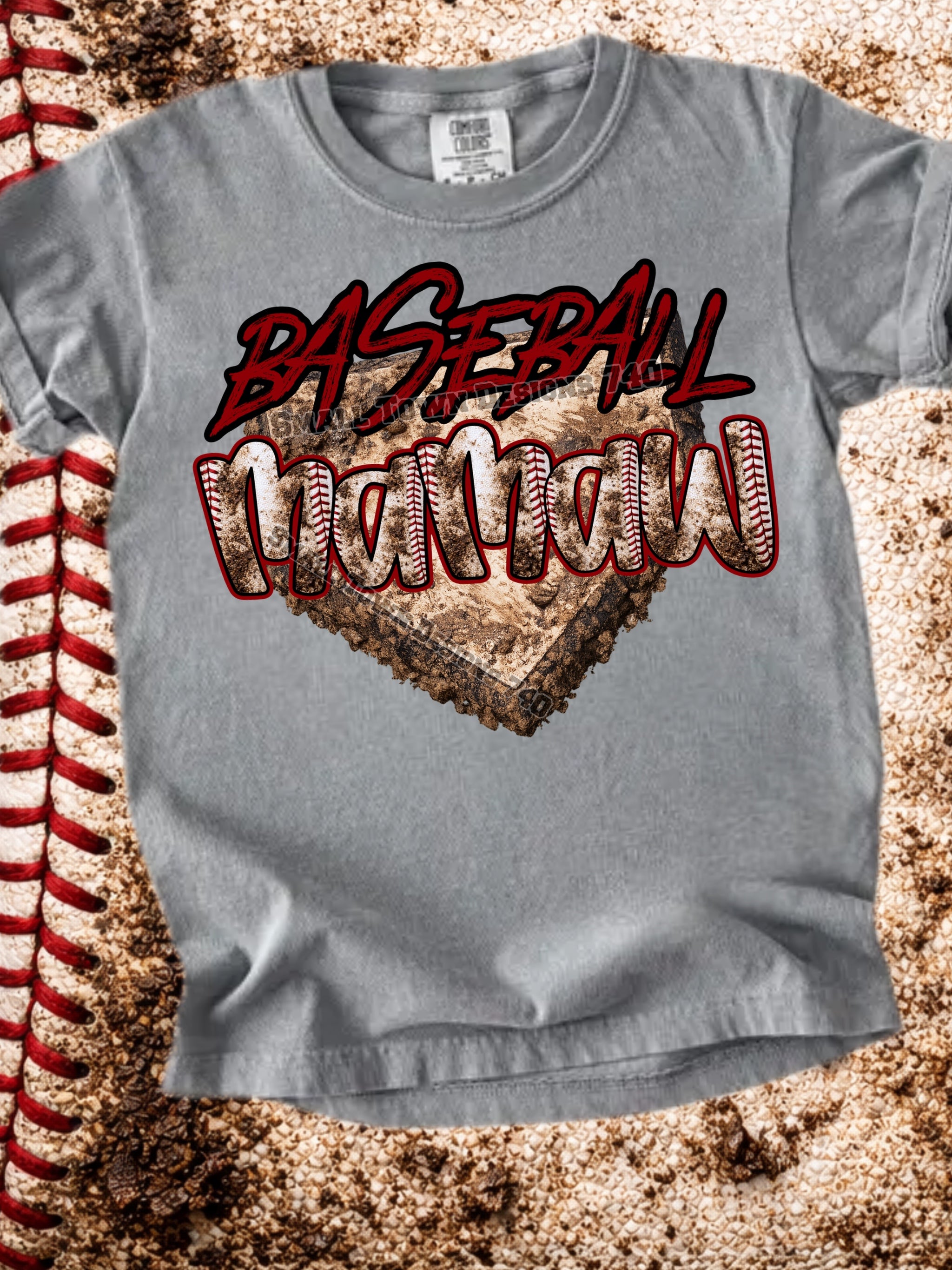 DTF PRINT Baseball Homeplate MAMAH Main image