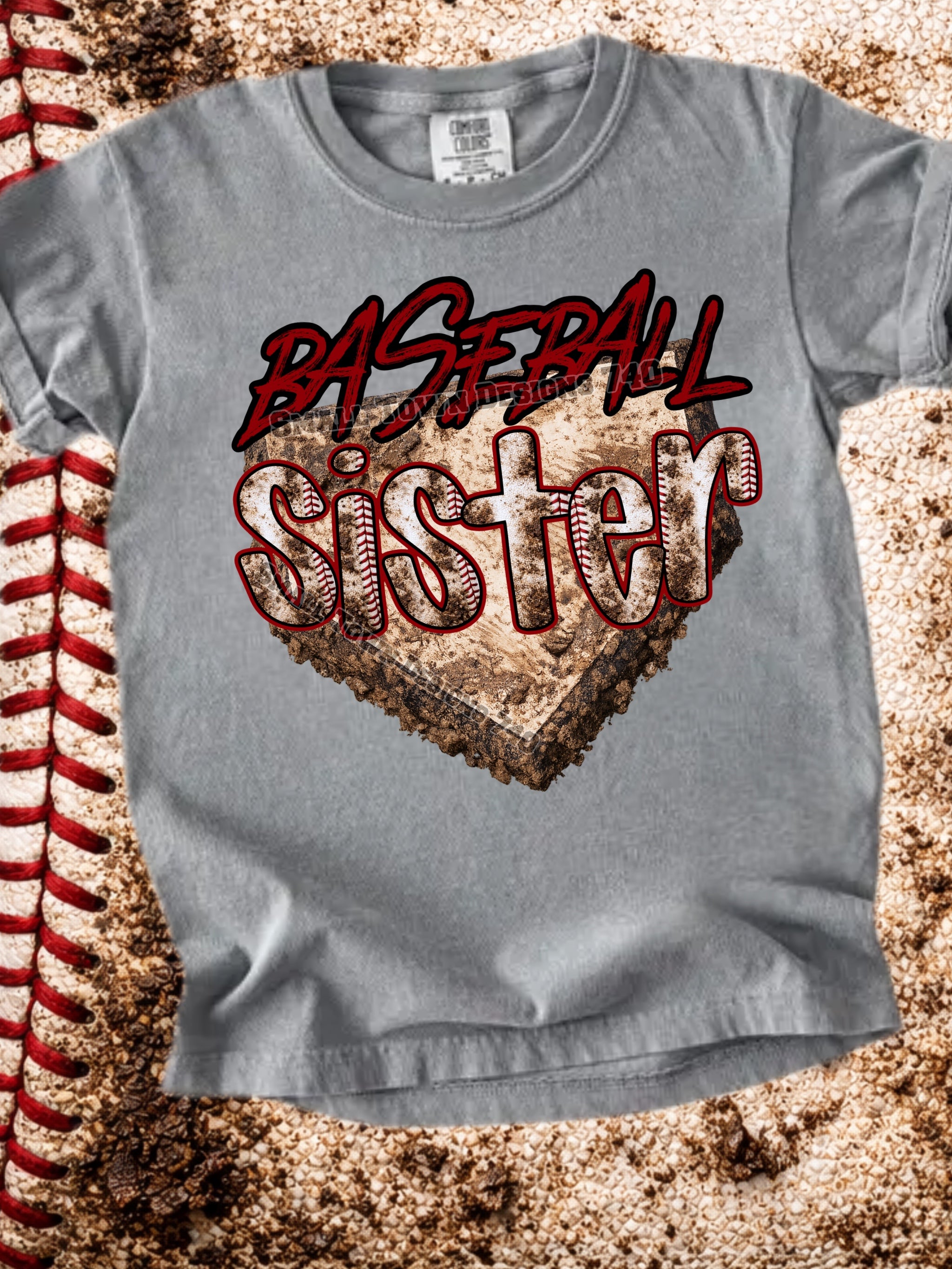 DTF PRINT Baseball Home Plate Sister