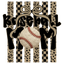 DTF PRINT Baseball Mom Stripes