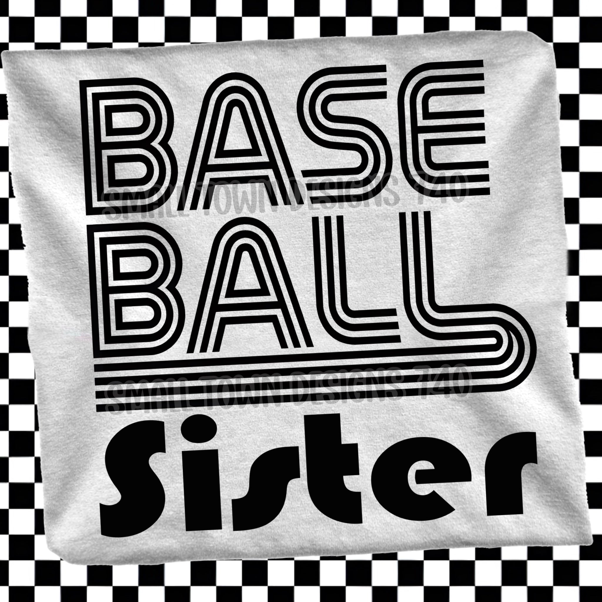 DTF PRINT Baseball Sister Lines Main image