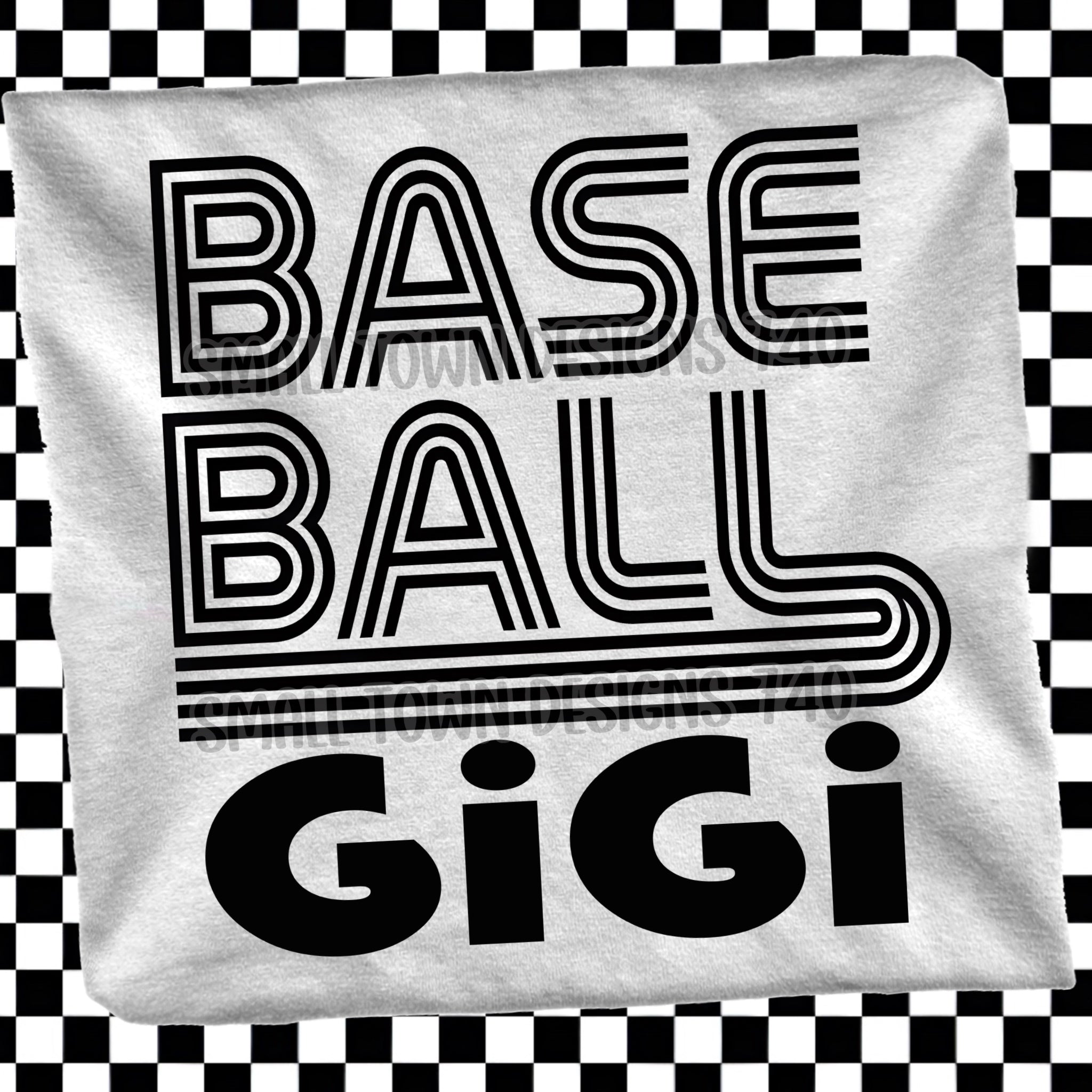 DTF PRINT Baseball GIGI Lines Main image