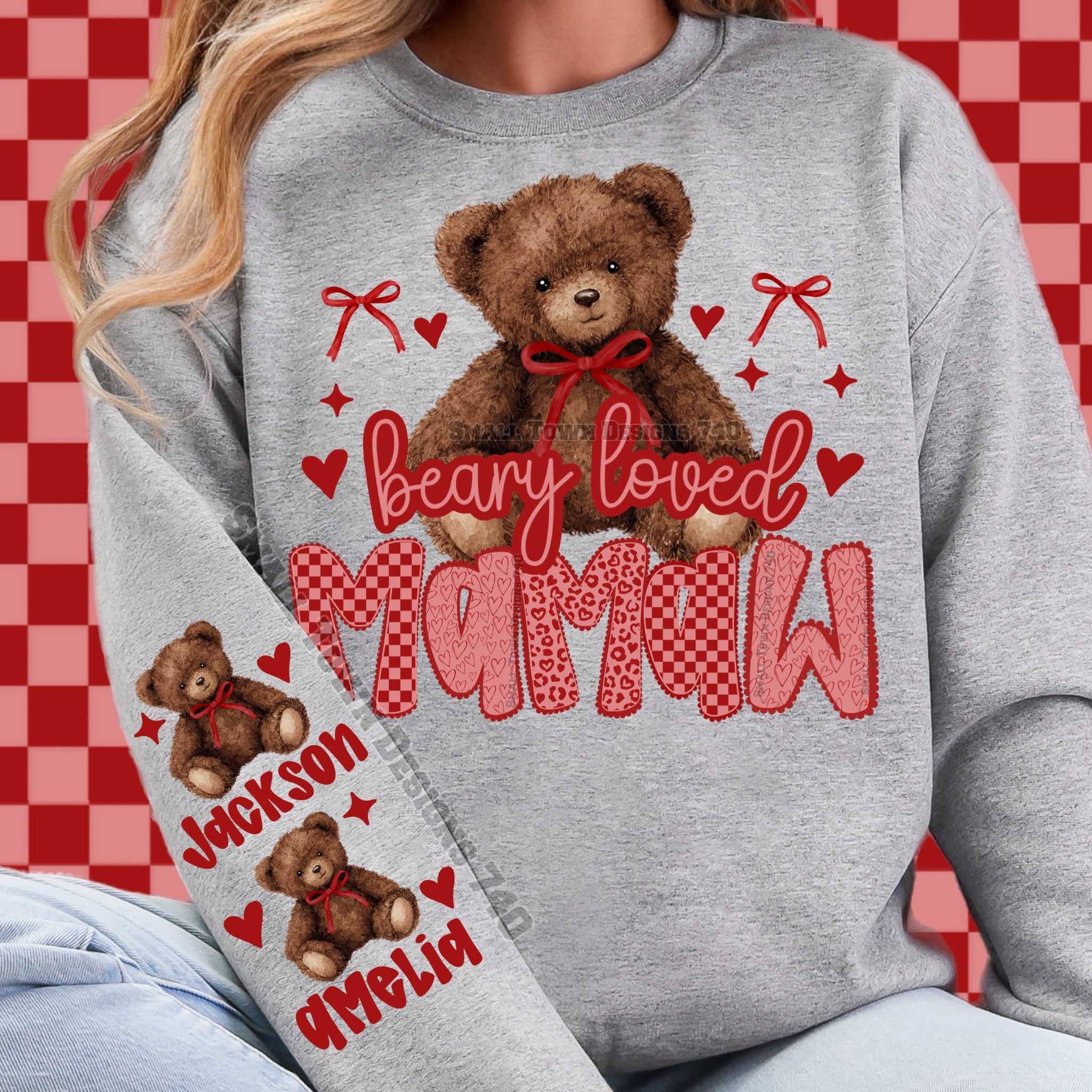DTF Print Beary Loved MaMaw