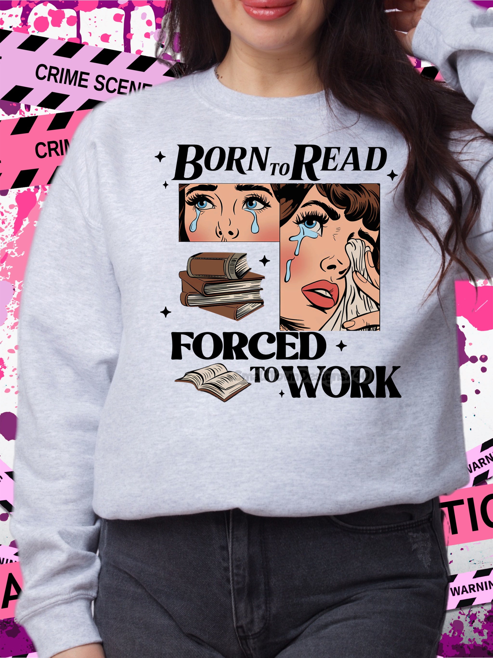 DTF Print Born to Read Main image