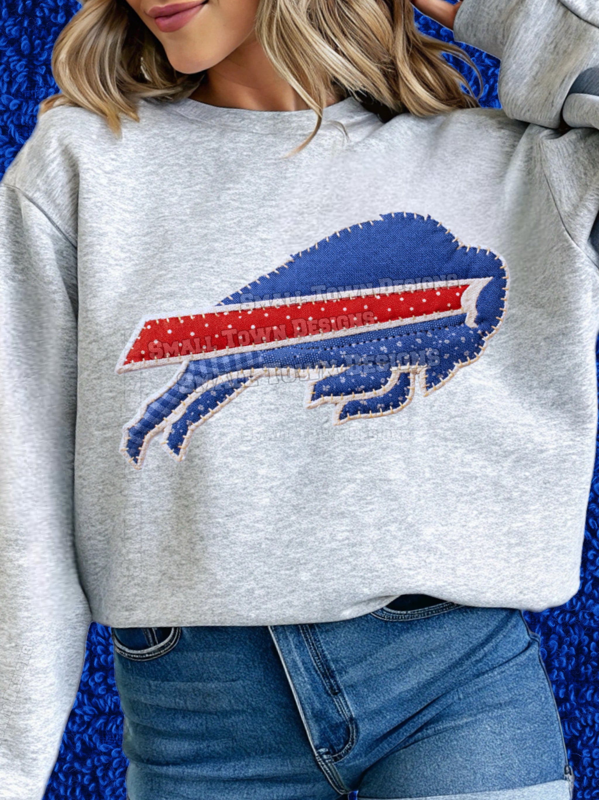DTF Print Buffalo Bills Quilted