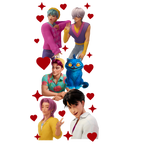 DTF Print-K-Pop Demon Hunter Saja Boys Valentine with sleeve design