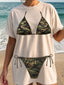 DTF PRINT Dog Days T-Shirt Camo Bikini