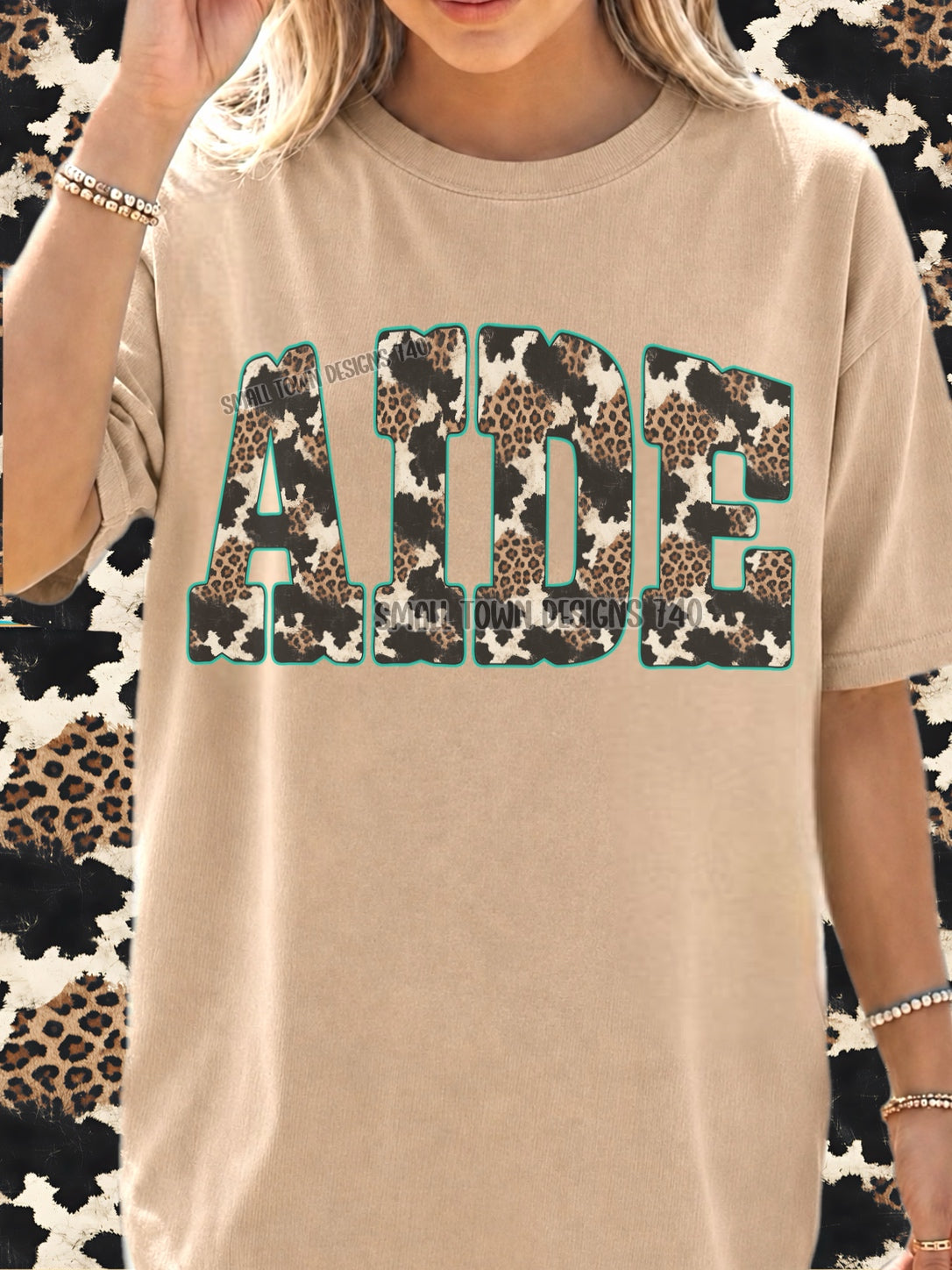 DTF PRINT - Back to School Aide Animal Print Main image